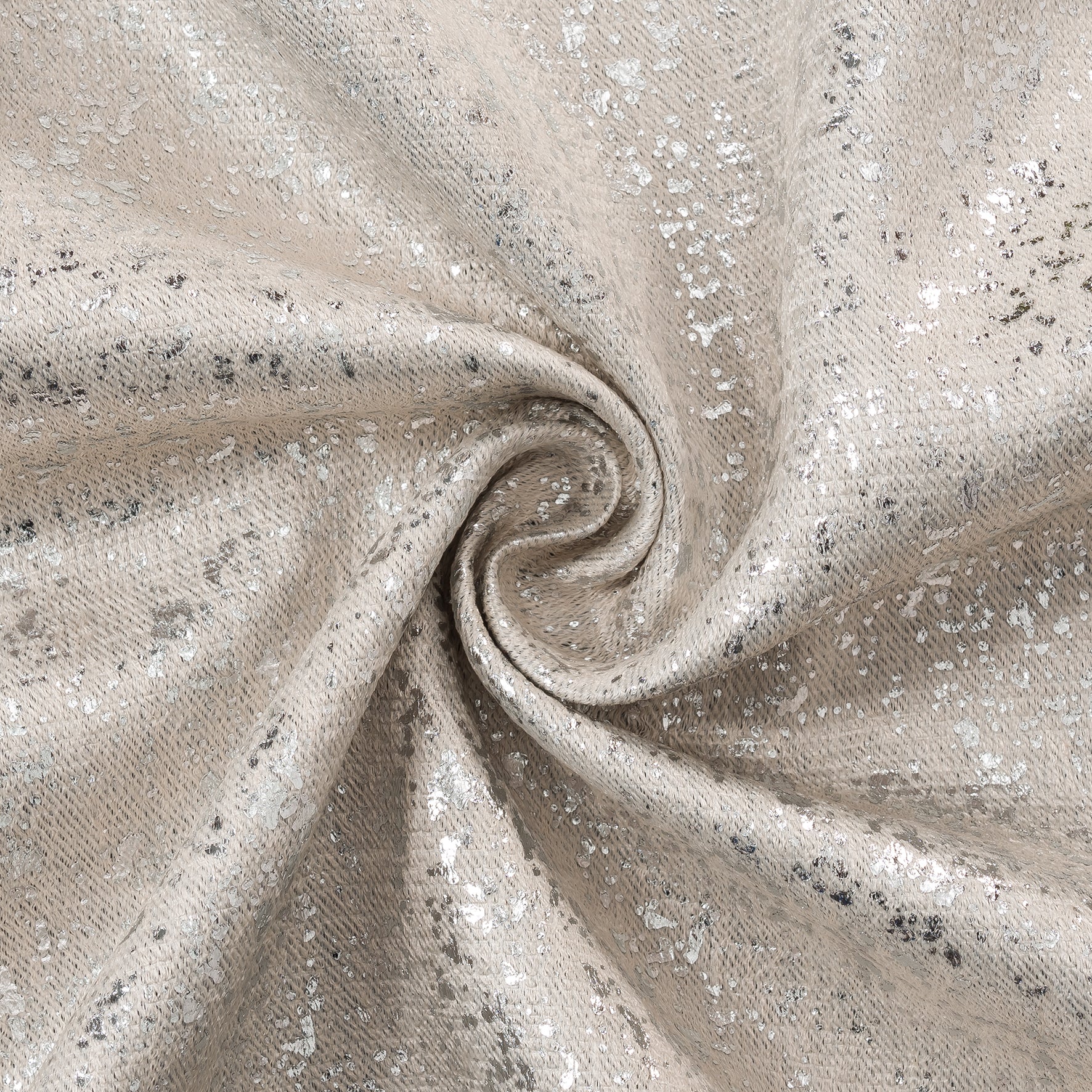 Dainty Home Artistic 3D Lurex Textured Thermal Insulated Blackout Grommet Panel Pair