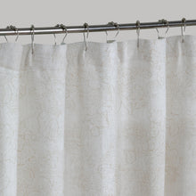 Load image into Gallery viewer, Dainty Home Shelley Heavy Jacquard Floral Textured Fabric Soft Polyester Shower Curtain, 72" x 72"
