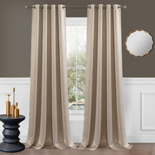 Load image into Gallery viewer, Dainty Home Brookville Textured 100% Blackout Luxurious Metallic Sheen Thermal Insulated Grommet Single Panel
