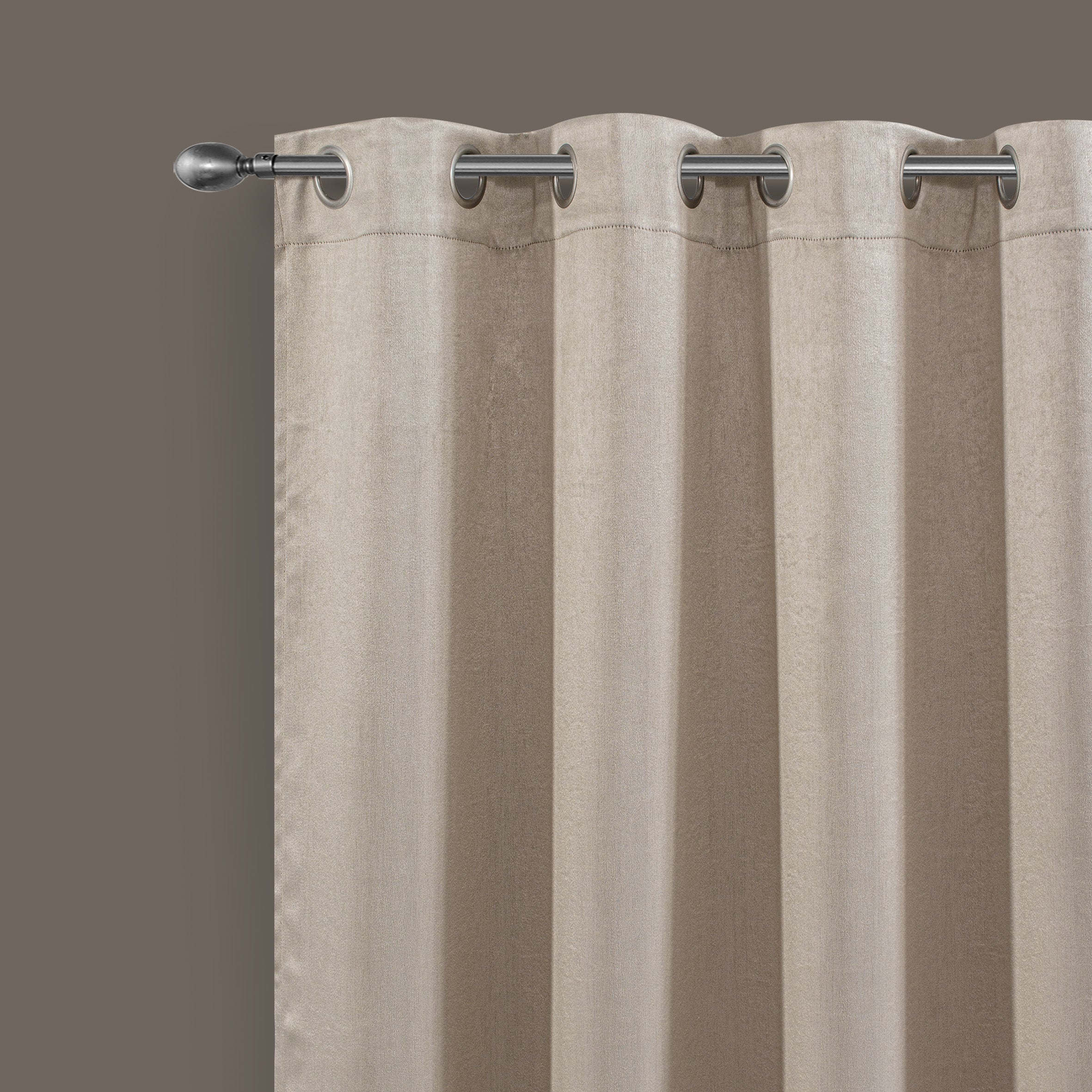 Dainty Home Brookville Textured 100% Blackout Luxurious Metallic Sheen Thermal Insulated Grommet Single Panel