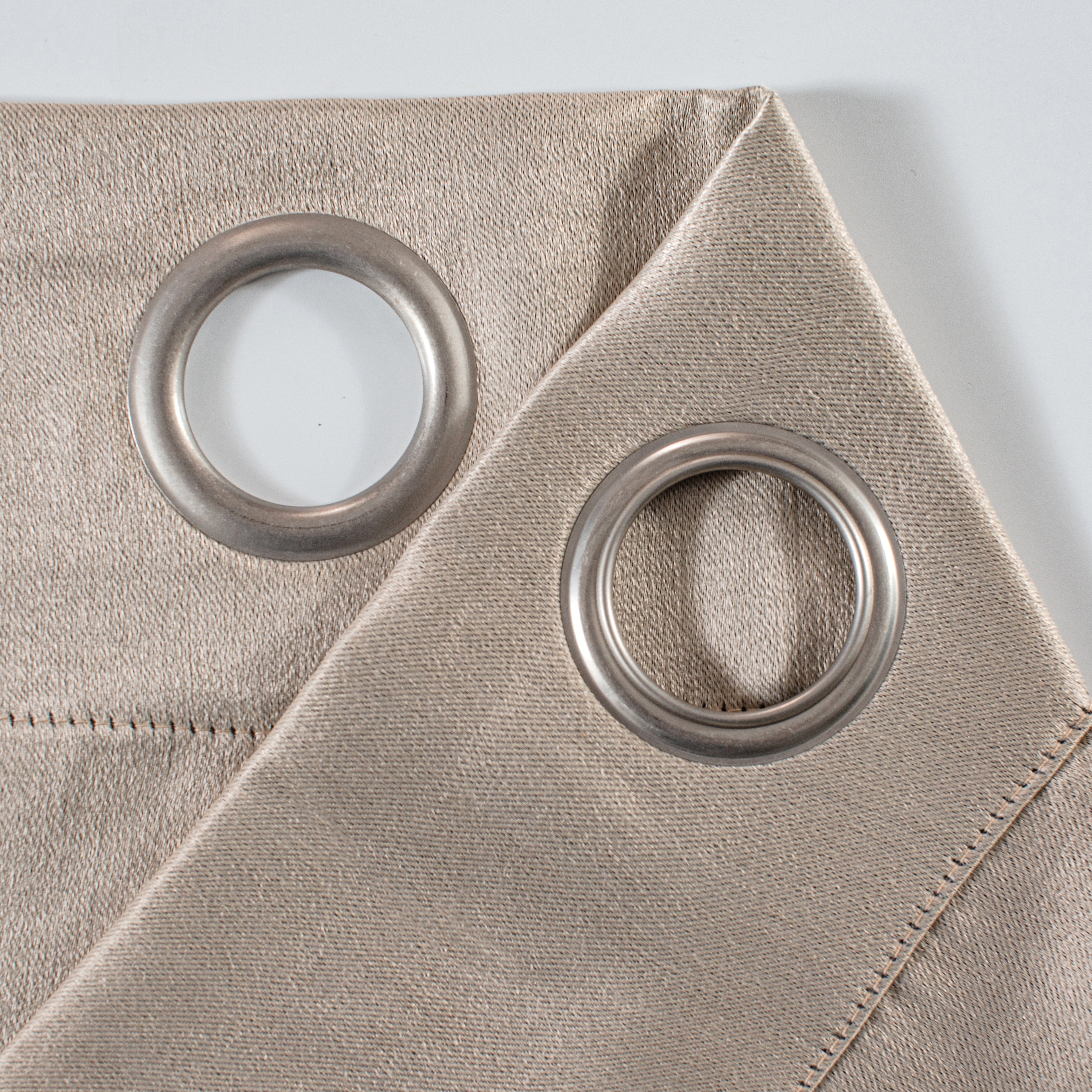 Dainty Home Brookville Textured 100% Blackout Luxurious Metallic Sheen Thermal Insulated Grommet Single Panel