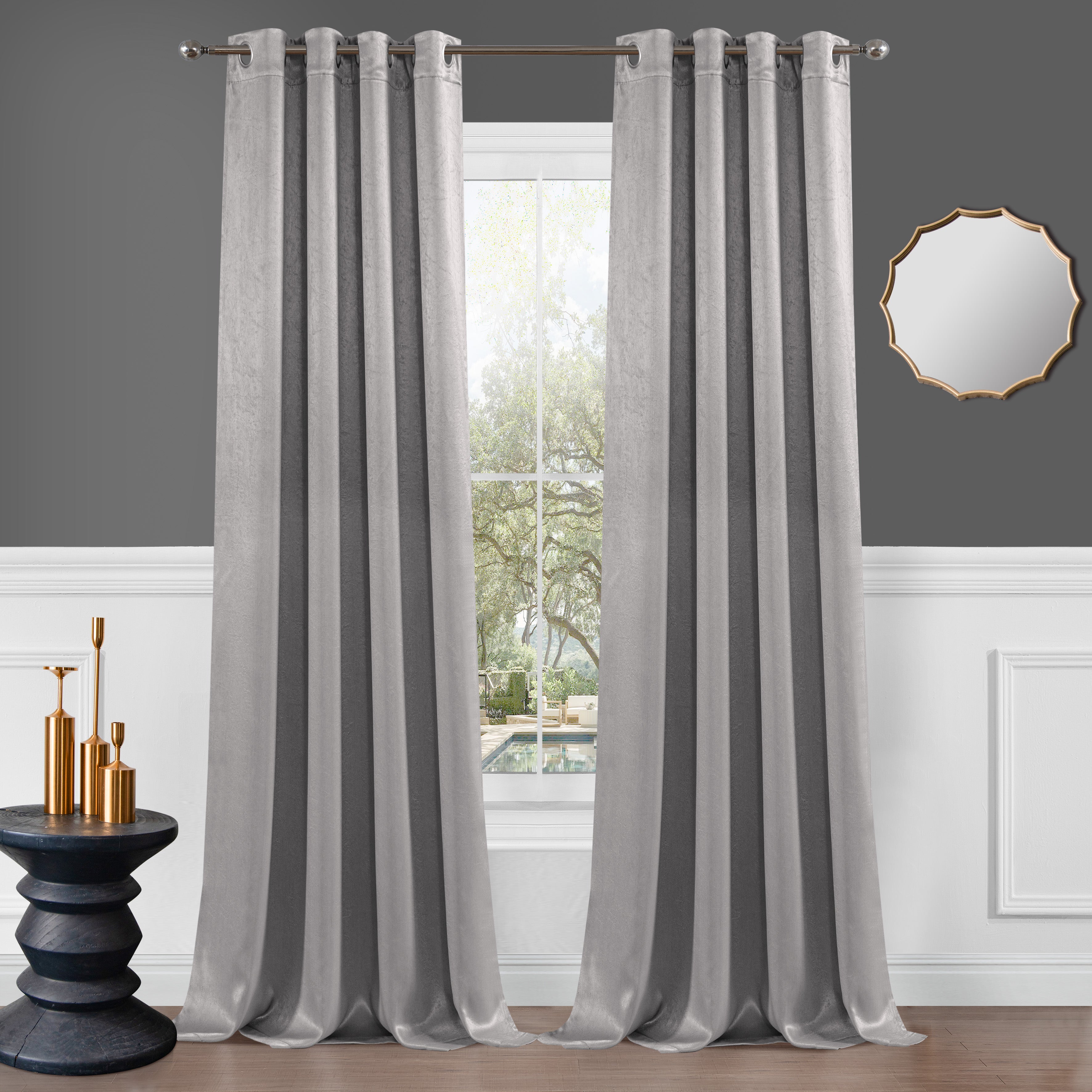 Dainty Home Brookville Textured 100% Blackout Luxurious Metallic Sheen Thermal Insulated Grommet Single Panel