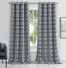 Load image into Gallery viewer, Dainty Home Trellis Printed 3D Designed Blackout Thermal Insulated Grommet Single Panel
