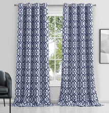 Load image into Gallery viewer, Dainty Home Trellis Printed 3D Designed Blackout Thermal Insulated Grommet Single Panel
