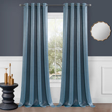 Load image into Gallery viewer, Dainty Home Brookville Textured 100% Blackout Luxurious Metallic Sheen Thermal Insulated Grommet Single Panel
