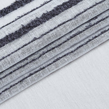 Load image into Gallery viewer, Dainty Home Daniella 3D Solid Linen Look Textured Striped 3D Chenille Designed Fabric Shower Curtain
