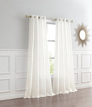 Load image into Gallery viewer, Dainty Home Verona 3D Crushed Silk Textured Light Filtering Grommet Single Panel
