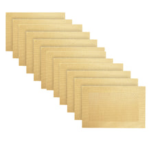 Load image into Gallery viewer, Dainty Home Santa Monica Woven Textilene Crossweave With Solid Geometric Pattern Reversible 13" x 19" Rectangular Placemats
