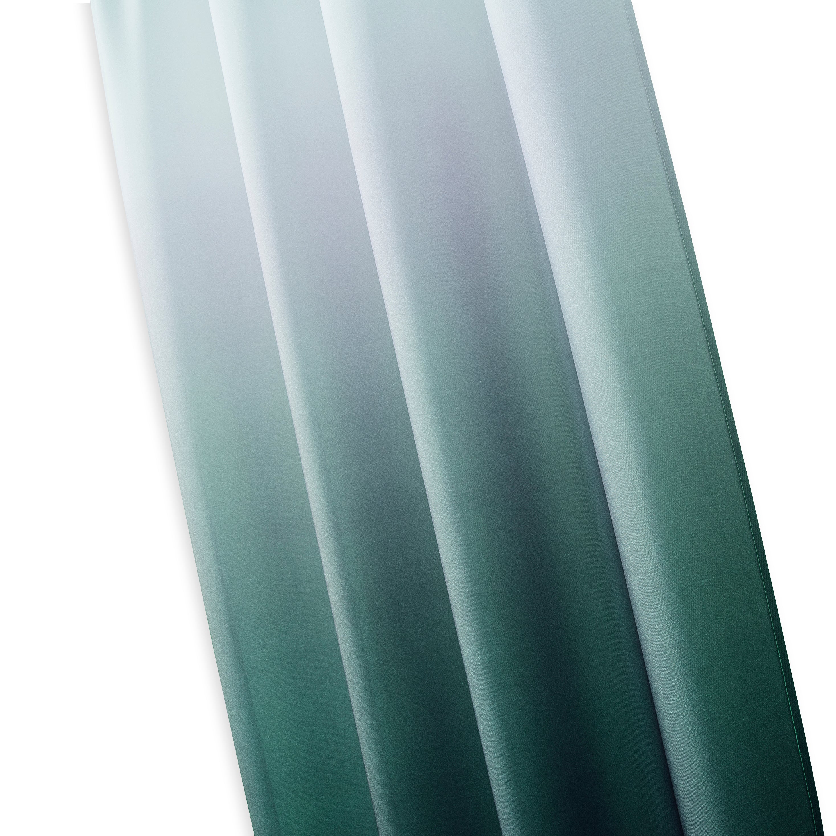 Dainty Home Shades Gradient Ombre Design Heavy Room Darkening Rod Pocket Panel Pair
