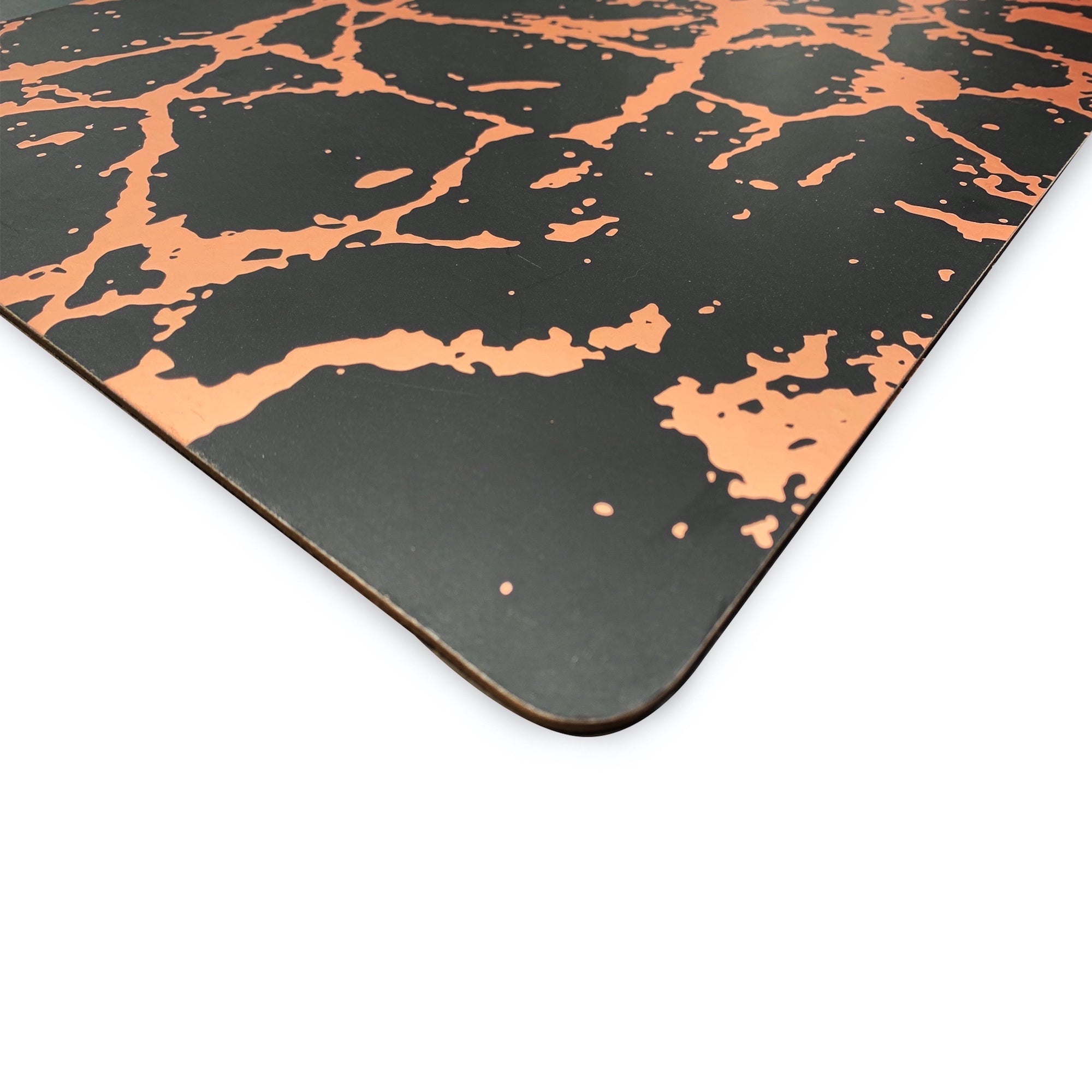 Dainty Home Marble Cork Foil Printed Marble Granite Designed Thick Cork Textured 15" x 15" Square Placemats