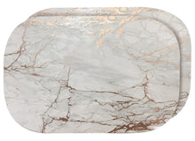 Load image into Gallery viewer, Dainty Home Marble Cork Foil Printed Marble Granite Designed Thick Cork Textured 12" x 18" Oval Placemats
