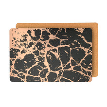 Load image into Gallery viewer, Dainty Home Marble Cork Foil Printed Marble Granite Designed Thick Cork Textured 12" x 18" Rectangular Placemats
