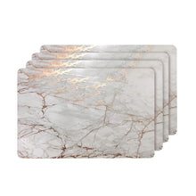 Load image into Gallery viewer, Dainty Home Marble Cork Foil Printed Marble Granite Designed Thick Cork Textured 12" x 18" Rectangular Placemats
