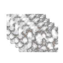 Load image into Gallery viewer, Dainty Home Marble Cork Foil Printed Marble Granite Designed Thick Cork Textured 12" x 18" Rectangular Placemats
