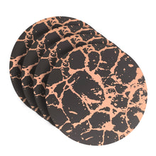 Load image into Gallery viewer, Dainty Home Marble Cork Foil Printed Marble Granite Designed Thick Cork Textured 15" x 15" Round Placemats
