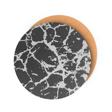 Load image into Gallery viewer, Dainty Home Marble Cork Foil Printed Marble Granite Designed Thick Cork Textured 15" x 15" Round Placemats
