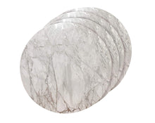 Load image into Gallery viewer, Dainty Home Marble Cork Foil Printed Marble Granite Designed Thick Cork Textured 15" x 15" Round Placemats

