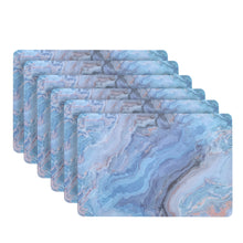 Load image into Gallery viewer, Dainty Home Marble Cork Foil Printed Marble Granite Designed Thick Cork Textured 12" x 18" Rectangular Placemats
