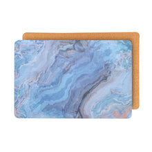 Load image into Gallery viewer, Dainty Home Marble Cork Foil Printed Marble Granite Designed Thick Cork Textured 12" x 18" Rectangular Placemats
