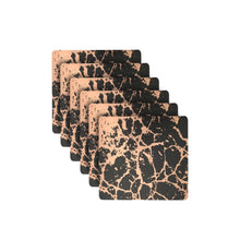 Load image into Gallery viewer, Dainty Home Marble Cork Foil Printed Marble Granite Designed Thick Cork Textured 15" x 15" Square Placemats
