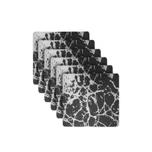 Load image into Gallery viewer, Dainty Home Marble Cork Foil Printed Marble Granite Designed Thick Cork Textured 15" x 15" Square Placemats
