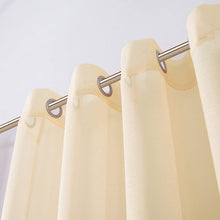 Load image into Gallery viewer, Dainty Home Malibu Solid Airy &amp; Breathable Semi-Sheer Light Filtering Extra Wide Grommet Panel Pair
