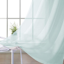 Load image into Gallery viewer, Dainty Home Malibu Solid Airy &amp; Breathable Semi-Sheer Light Filtering Extra Wide Grommet Set Of 4 Window Panels

