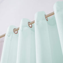 Load image into Gallery viewer, Dainty Home Malibu Solid Airy &amp; Breathable Semi-Sheer Light Filtering Extra Wide Grommet Set Of 4 Window Panels
