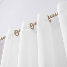 Load image into Gallery viewer, Dainty Home Malibu Solid Airy &amp; Breathable Semi-Sheer Light Filtering Extra Wide Grommet Panel Pair
