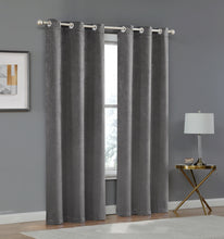 Load image into Gallery viewer, Dainty Home Times Square 3D Woven Basketweave Design Blackout Thermal Insulated Grommet Panel Pair
