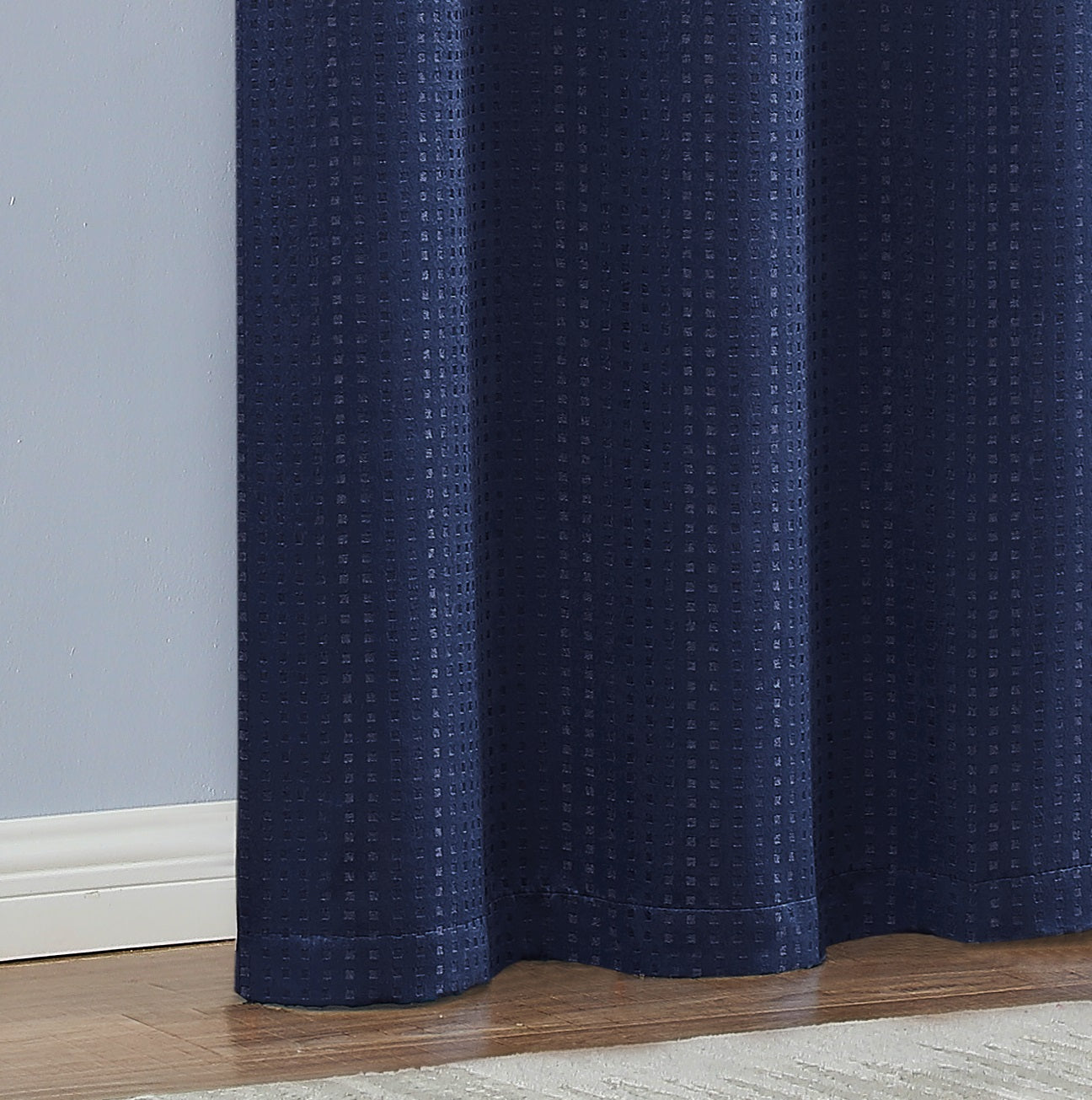 Dainty Home Times Square 3D Woven Basketweave Design Blackout Thermal Insulated Grommet Panel Pair