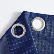 Load image into Gallery viewer, Dainty Home Times Square 3D Woven Basketweave Design Blackout Thermal Insulated Grommet Panel Pair
