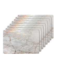 Load image into Gallery viewer, Dainty Home Marble Cork Foil Printed Marble Granite Designed Thick Cork Textured 12" x 18" Rectangular Placemats
