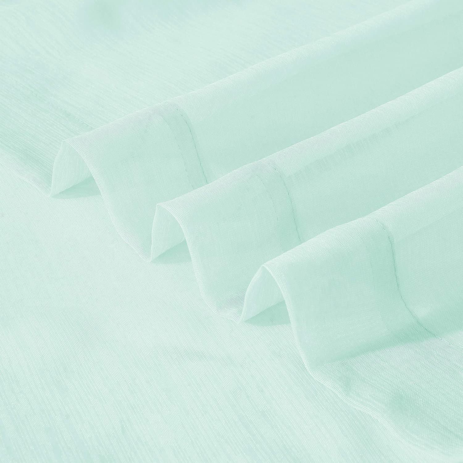 Dainty Home Malibu Solid Airy & Breathable Semi-Sheer Light Filtering Extra Wide Grommet Set Of 4 Window Panels