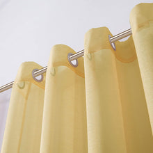 Load image into Gallery viewer, Dainty Home Malibu Solid Airy &amp; Breathable Semi-Sheer Light Filtering Extra Wide Grommet Panel Pair
