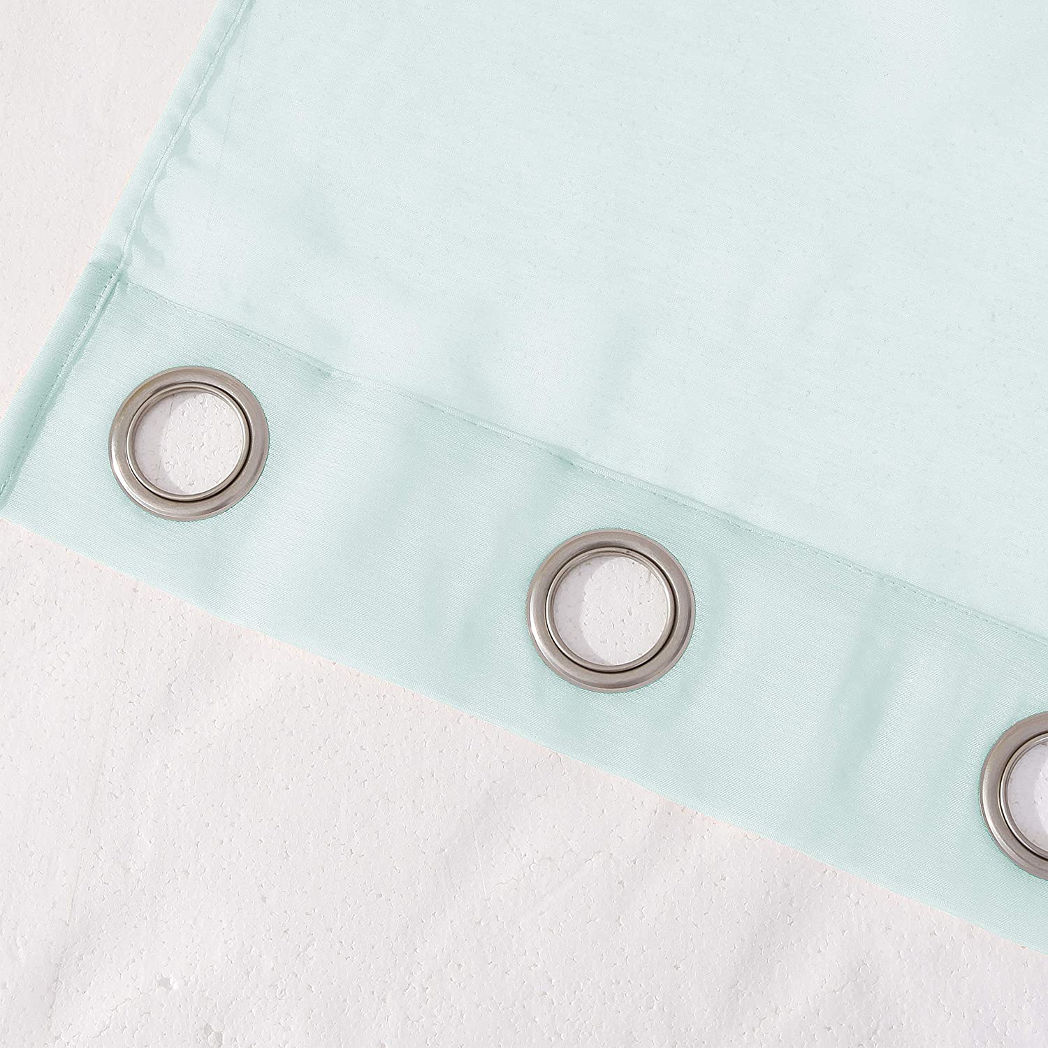 Dainty Home Malibu Solid Airy & Breathable Semi-Sheer Light Filtering Extra Wide Grommet Set Of 4 Window Panels
