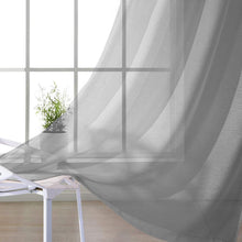 Load image into Gallery viewer, Dainty Home Malibu Solid Airy &amp; Breathable Semi-Sheer Light Filtering Extra Wide Grommet Panel Pair
