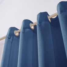 Load image into Gallery viewer, Dainty Home Malibu Solid Airy &amp; Breathable Semi-Sheer Light Filtering Extra Wide Grommet Panel Pair
