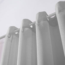 Load image into Gallery viewer, Dainty Home Malibu Solid Airy &amp; Breathable Semi-Sheer Light Filtering Extra Wide Grommet Panel Pair

