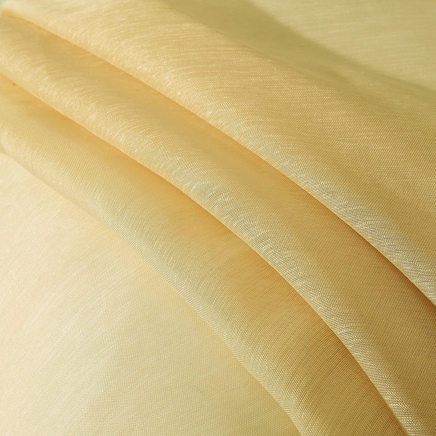 Dainty Home Malibu Solid Airy & Breathable Semi-Sheer Light Filtering Extra Wide Grommet Panel Pair
