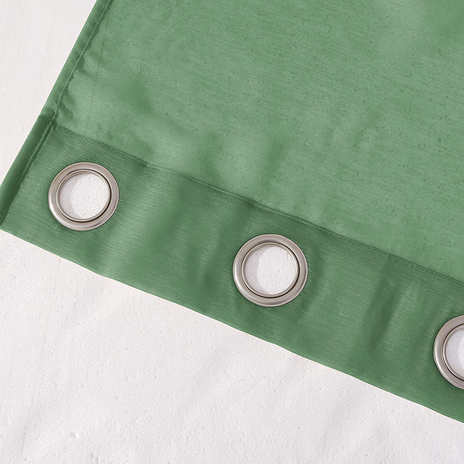 Dainty Home Malibu Solid Airy & Breathable Semi-Sheer Light Filtering Extra Wide Grommet Panel Pair