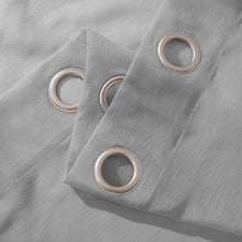 Load image into Gallery viewer, Dainty Home Malibu Solid Airy &amp; Breathable Semi-Sheer Light Filtering Extra Wide Grommet Panel Pair
