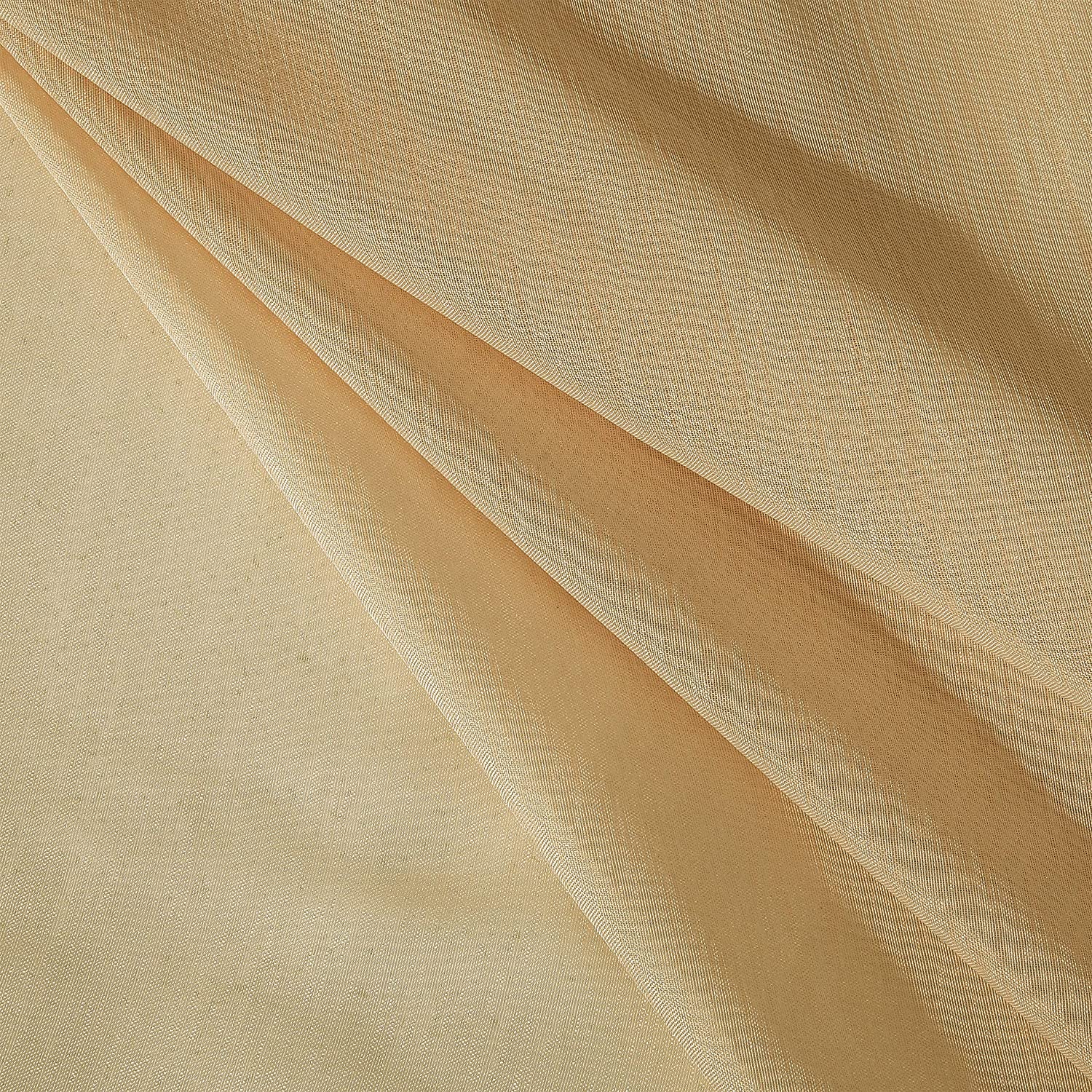 Dainty Home Malibu Solid Airy & Breathable Semi-Sheer Light Filtering Extra Wide Grommet Set Of 4 Window Panels