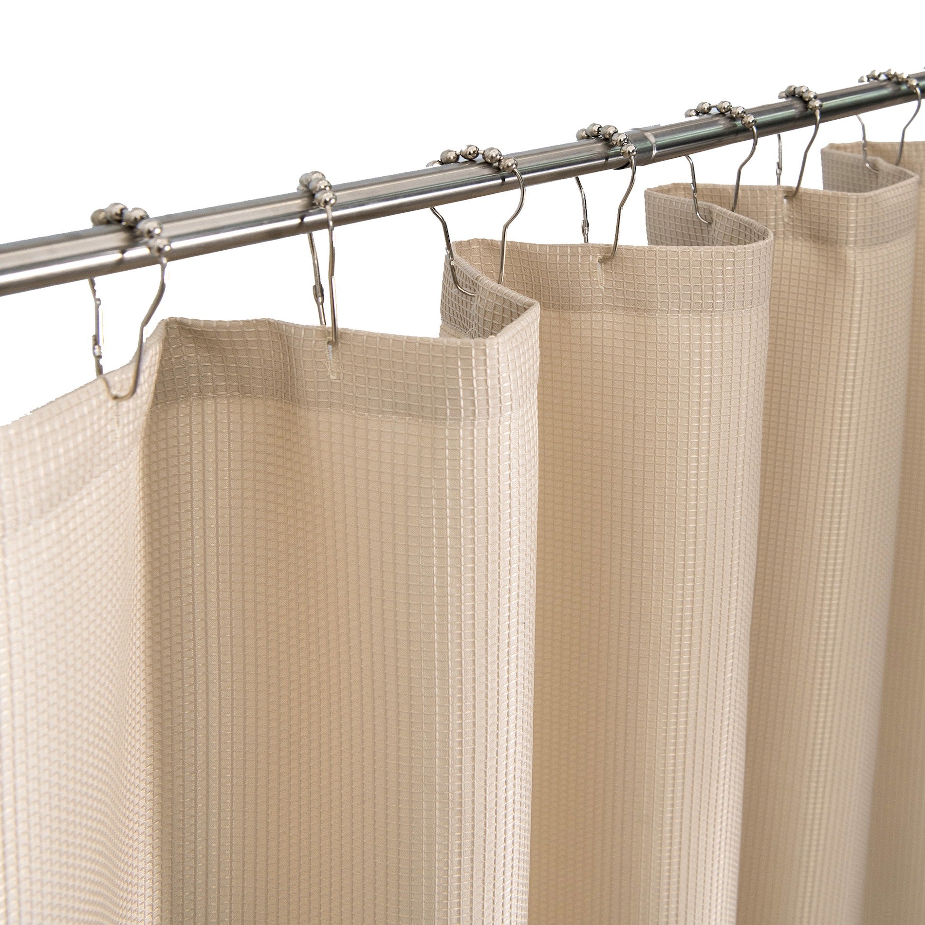 Dainty Home Hotel Collection Waffle Heavy Duty Fabric Waffle Weave Hotel Quality Shower Curtain