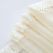 Load image into Gallery viewer, Dainty Home Complete 2 in 1 Waffle Weave Hotel Spa Style Fabric Shower Curtain Snap On/Off Waterproof Detachable Liner Set

