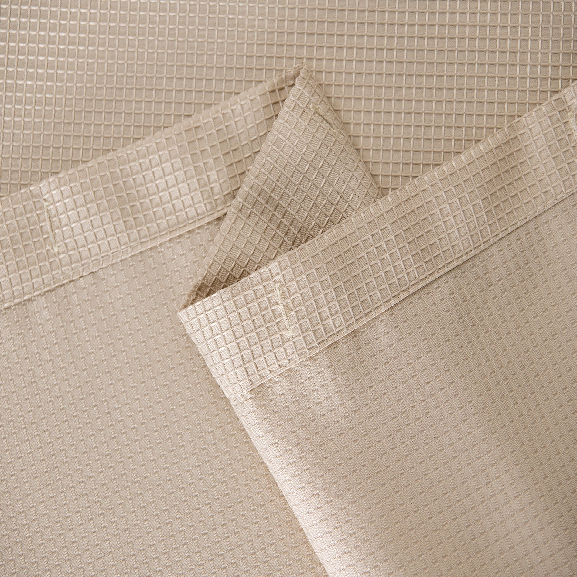 Dainty Home Hotel Collection Waffle Heavy Duty Fabric Waffle Weave Hotel Quality Shower Curtain