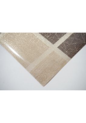 Dainty Home Shimmer Blocks Reversible Metallic Printed Set of 4 Placemats