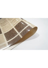 Load image into Gallery viewer, Dainty Home Shimmer Blocks Reversible Metallic Printed Set of 4 Placemats
