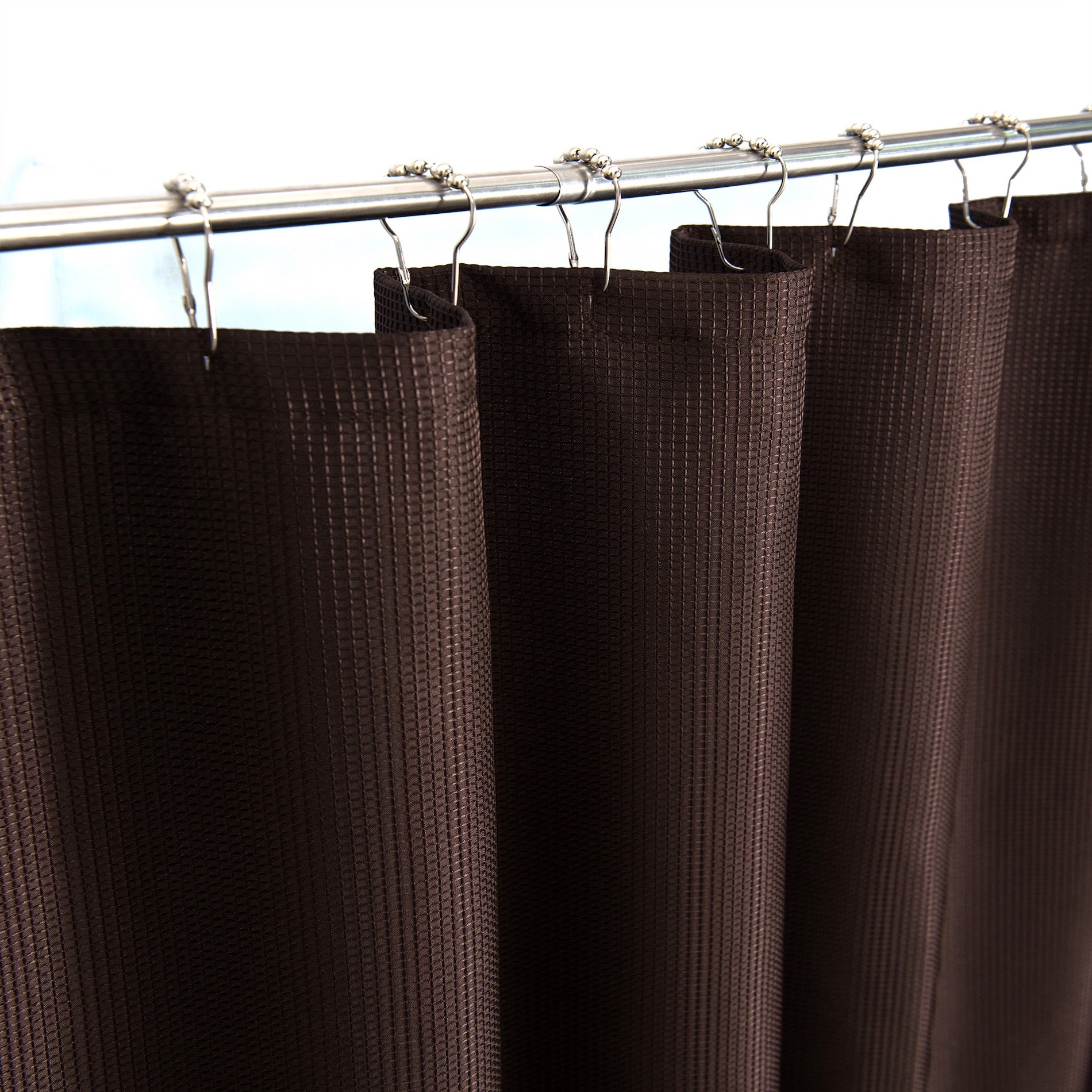 Dainty Home Hotel Collection Waffle Heavy Duty Fabric Waffle Weave Hotel Quality Shower Curtain