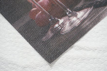 Load image into Gallery viewer, Dainty Home Grapes and Wine Woven Textilene Crossweave With a Reversible Grapes and Wine Pattern 13" x 19" Rectangular Placemats
